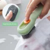 Multifunctional Soap Liquid Dispenser Brush with Handle Shoe Cleaning Laundry