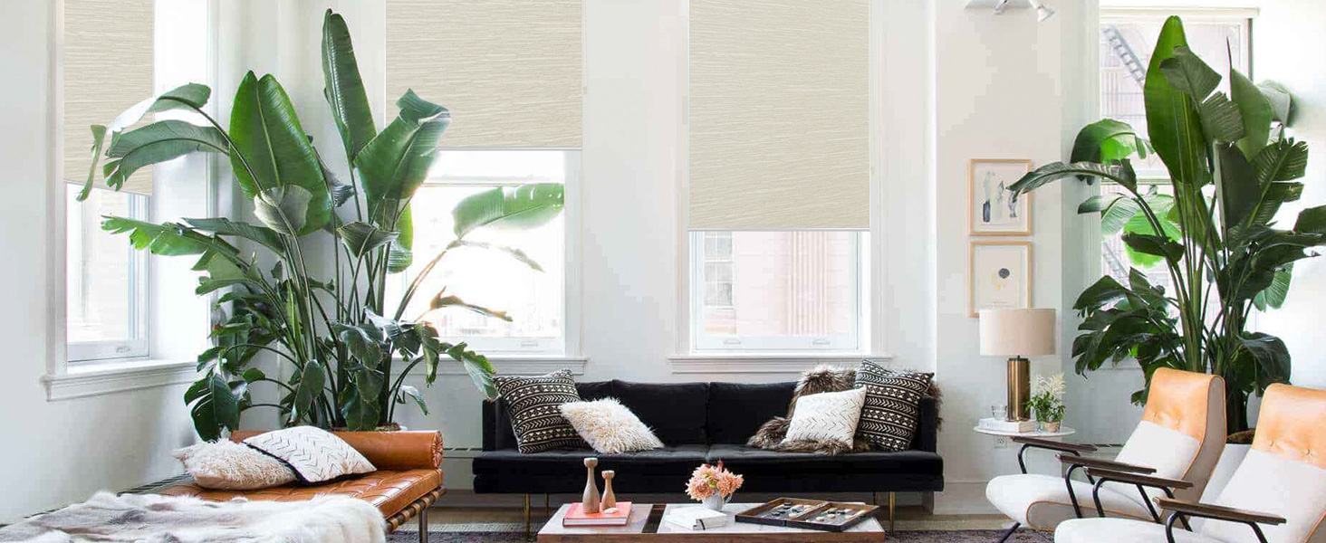 Joydeco 100% Blackout Roller Shade, Window Blind with Thermal Insulated, UV Protection Fabric4