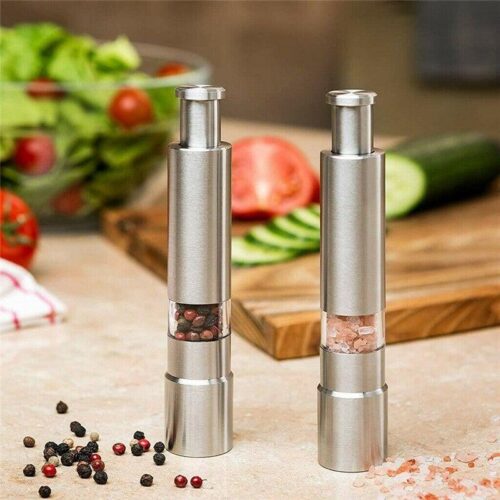 Stainless Steel Salt And Pepper Manual Grinder - 1pcs