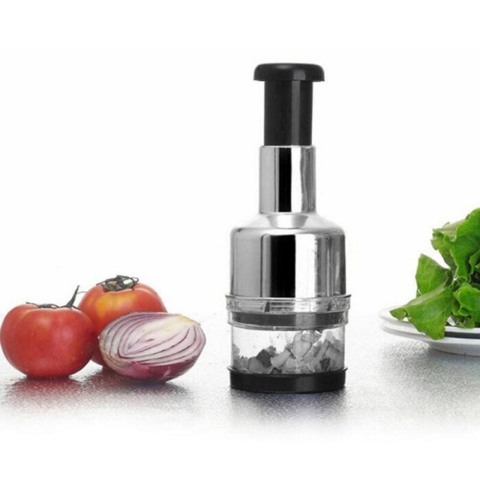 Multi-Function Manual Vegetable Chopper - Handheld Garlic Mincer & Food Processor